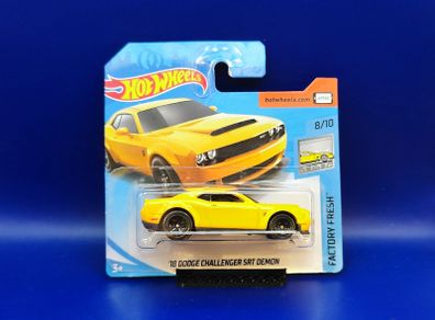 Hot Wheels '18 Dodge Challenger SRT Demon, new.