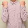 EXCLUSIVE Zegna Sport Plaid Shirt Men Adult L Orange White Long Sleeve Image 2
