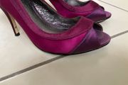 Open toe pink/purple shoes