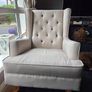 Wing Backed Rocking Chair Image 2