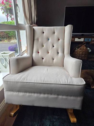 Wing Backed Rocking Chair