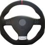 Car Accessories Customized Suede Leather Car Steering Wheel Cover For Volkswagen Passat B6 Golf 5 Mk5 VW Jetta 5 Mk5 Tiguan 2007 Image 2