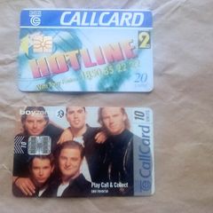 1996 & 1997 Call cards (postage included)