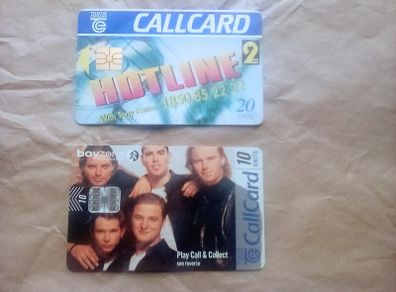 1996 & 1997 Call cards (postage included)