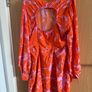 Stunning orange and pink dress Image 2