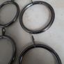 Metal  35mm Curtain Rings. (34) Colour-Gun Metal.(35 mm Pole). Image 2