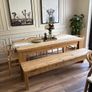 Dining table with chairs and bench Image 8