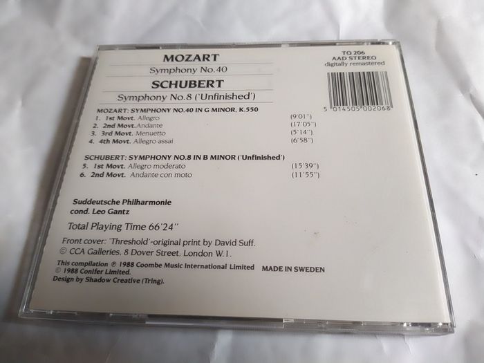 Mozart & Schubert Cd
