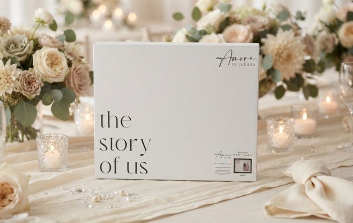 "MR & MRS - The Story of Us" Black Wide Wedding Frame