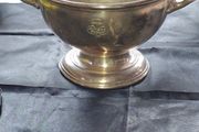 Rare Antique Silver-Plated Pedestal Bowl engraved branding for the Savoy Cinema Dublin manufactured by Gladwin Ltd in Sheffield