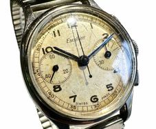 Excelsior Vintage Chronograph cal 43. Late 30's highly collectible.