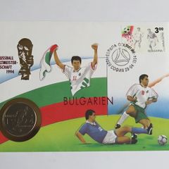 Bulgaria USA WORLD CUP 1994 Coin Cover Vintage
