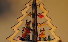Christmas Decoration. 3D Xmas Tree Pendant