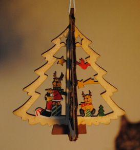 Christmas Decoration. 3D Xmas Tree Pendant