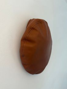 Women's leather beret brand new without tags