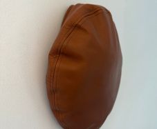 Women's leather beret brand new without tags