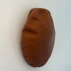 Women's leather beret brand new without tags