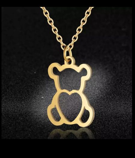 Stainless Animal Bear Necklaces