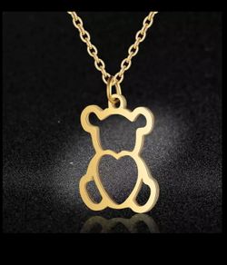 Stainless Animal Bear Necklaces