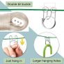 Washing Line Rope 30M, Clothes Steel Core Heavy Duty, Lines, Strong Lines Outdoor Garden for Outside, 30m Aprox 100ft(TRANSPARENT), White (YTH-01) Image 2