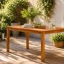 Solid Acacia Garden Dining Table 140cm Image 3