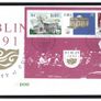 1991 Ireland Dublin 1991 European City of Culture Stamp Booklet Pane An Post First Day Cover (FDC). Hibernian HP43+4. Image 4