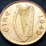 [#499] - Ireland 1949 | Irish 1/4d | Farthing | Woodcock | KM.9 | UNC Image 2