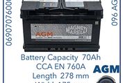 Car Battery 096agm Start/ Stop