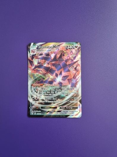 The Eternatus Vmax (117/189) Pokemon Card from the Darkness Ablaze