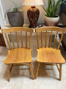 2 x Very Solid Kitchen Dining Chairs - Can Deliver