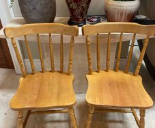 2 x Very Solid Kitchen Dining Chairs - Can Deliver