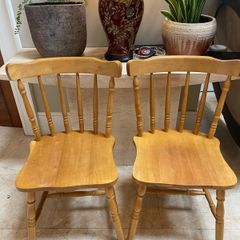 2 x Very Solid Kitchen Dining Chairs - Can Deliver