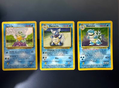 Pokemon - Squirtle, Wartortle & Blastoise