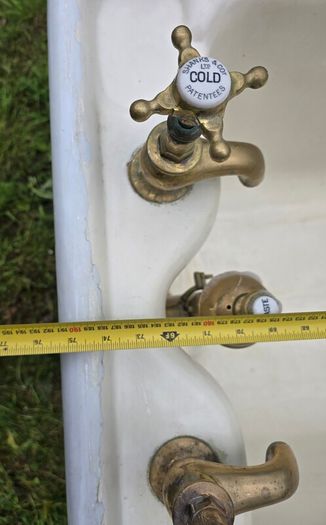 Vintage Cast Iron Bath Tub  Solid Heavy Bath