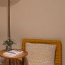2 mustard yellow cushions Image 2