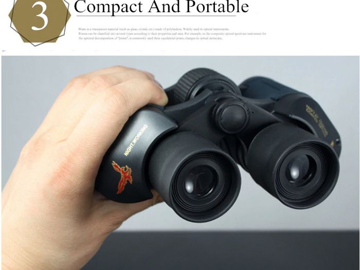 New Telescope 60X60 HD Binoculars High Clarity 10000M High Power For Outdoor Hunting Optical Lll Night Vision binocular Fixed Zoom