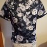 Size 8 Blue Floral Top Image 3