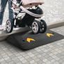 Upgraded Rubber Threshold Ramp, 3" Rise Door Ramp with 1 Channel, Natural Rubber Car Ramp Image 6