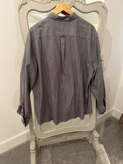 Brushed Cotton Rich Grey Check Shirt size 2XL