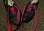 Clarks blue suede brogues