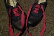 Clarks blue suede brogues