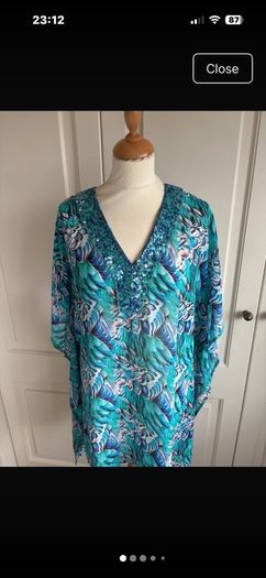 Vibrant Biba dressy beach  top