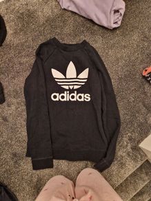 adidas black ladies jumper