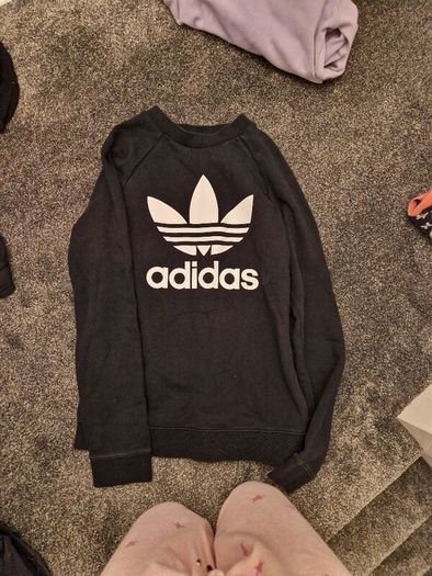 adidas black ladies jumper