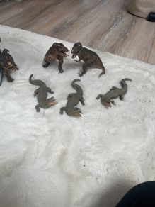 Schleich dinosaur and crocodiles