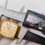 Vintage Bulova Swiss Quartz  Accuset  Day/Date  Gold-Tone Watch Image 3