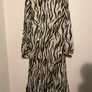 JANE LUSHKA Fabulous Animal Print Button Down Midi Dress With Matching Belt Size XS! Image 6