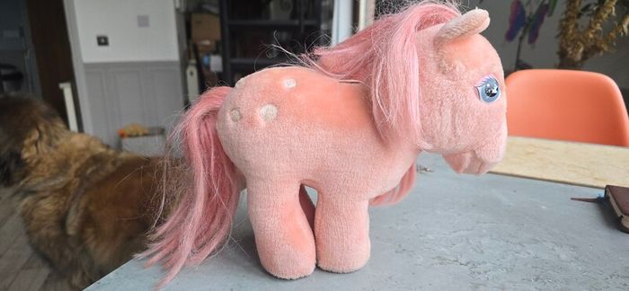 Cotton Candy Plushie Teddy Softies Large Vintage MLP G1 My Little Pony