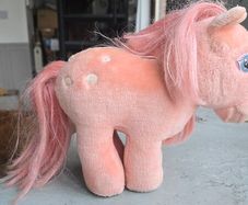 Cotton Candy Plushie Teddy Softies Large Vintage MLP G1 My Little Pony