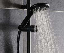 Triton Five Spray Shower Head - Matte Black - DuraFlow